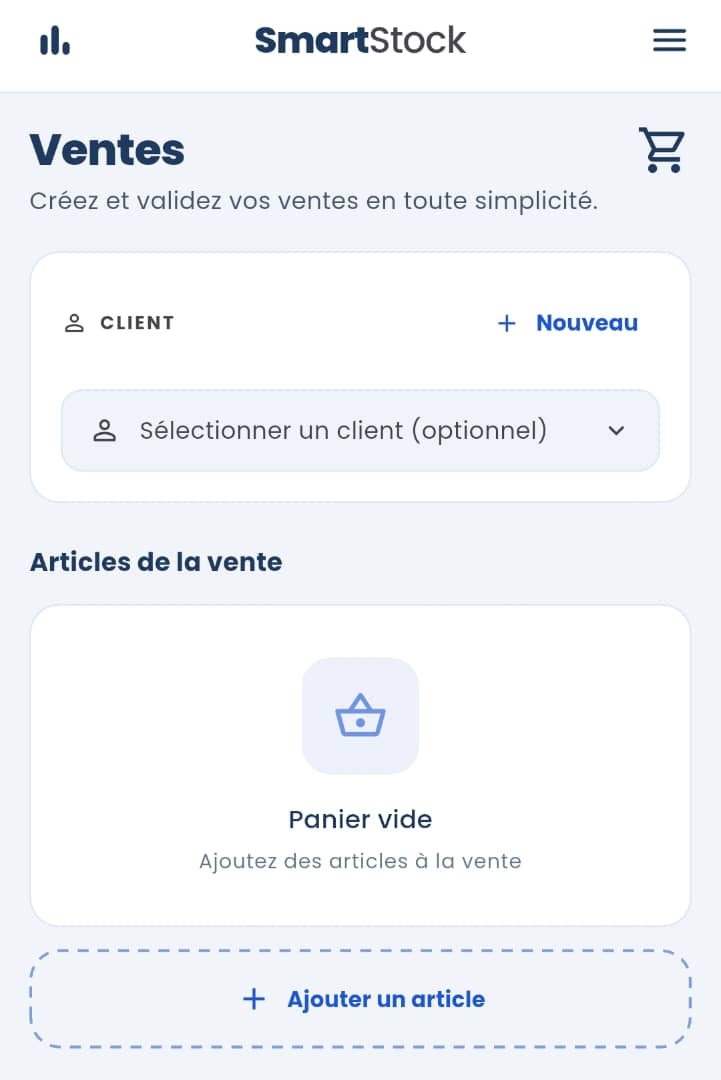 Liste des articles et stock Compa